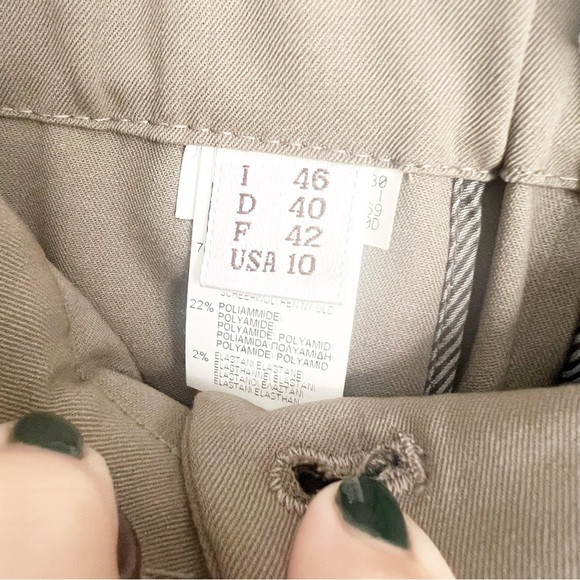 Brunello Cucinelli Wool Blend Trousers Pants Utility Belted size 10 - Picture 8 of 9